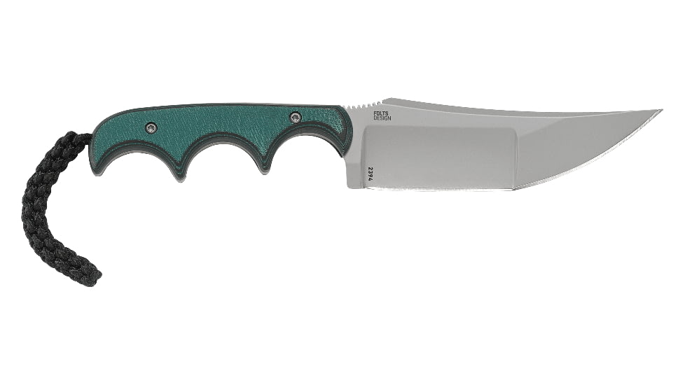 CRKT Minimalist Katana Fixed Knife, 3.56in, 8Cr13MoV Blade, Resin Infused Fiber Handle, Plain Edge w/Sheath, 2394