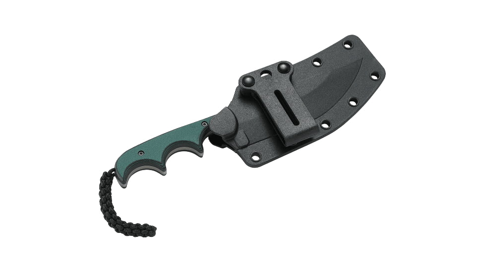 CRKT Minimalist Katana Fixed Knife, 3.56in, 8Cr13MoV Blade, Resin Infused Fiber Handle, Plain Edge w/Sheath, 2394