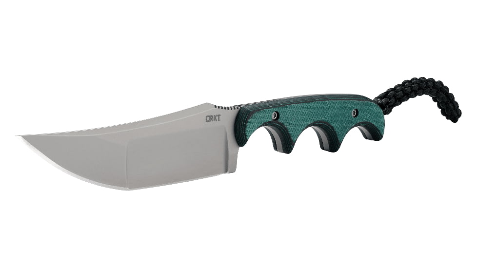 CRKT Minimalist Katana Fixed Knife, 3.56in, 8Cr13MoV Blade, Resin Infused Fiber Handle, Plain Edge w/Sheath, 2394