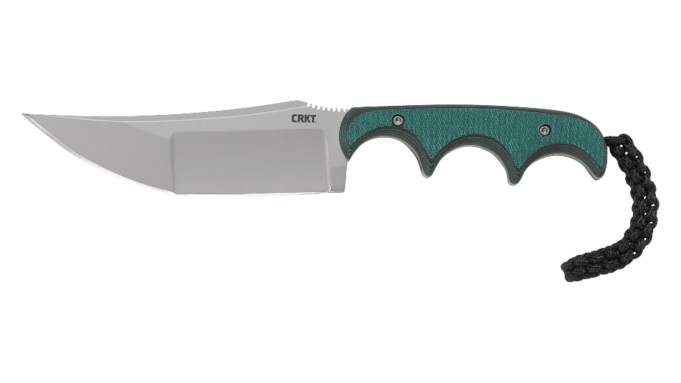 CRKT Minimalist Katana Fixed Knife, 3.56in, 8Cr13MoV Blade, Resin Infused Fiber Handle, Plain Edge w/Sheath, 2394