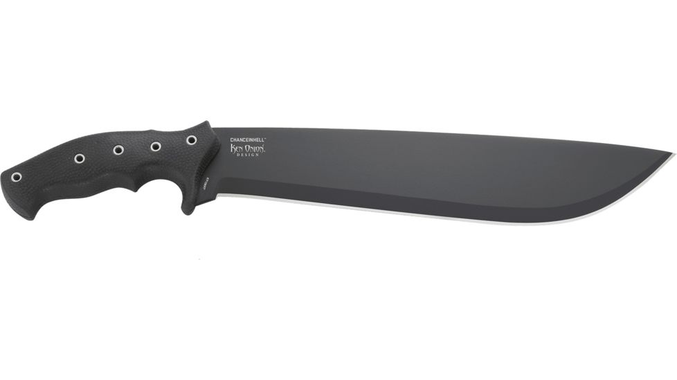 CRKT Onion Chanceinhell Machete - 12in. Plain Blade, Rubberized Textured Handle, Nylon Sheath K910KKP