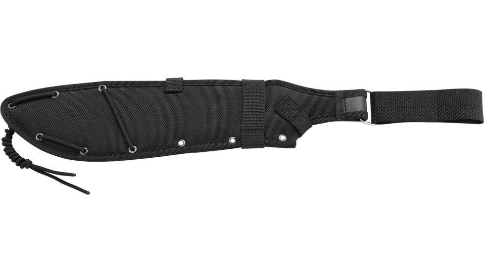 CRKT Onion Chanceinhell Machete - 12in. Plain Blade, Rubberized Textured Handle, Nylon Sheath K910KKP