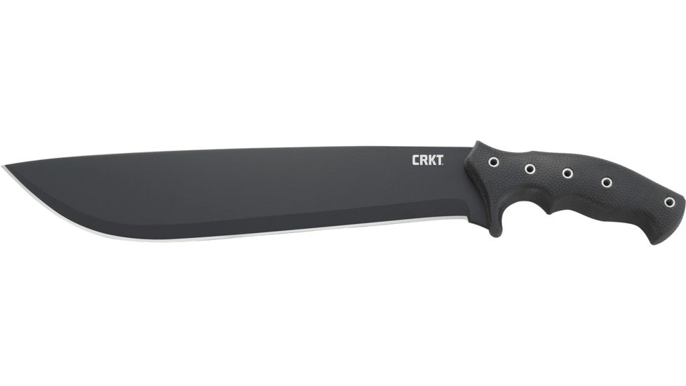 CRKT Onion Chanceinhell Machete - 12in. Plain Blade, Rubberized Textured Handle, Nylon Sheath K910KKP