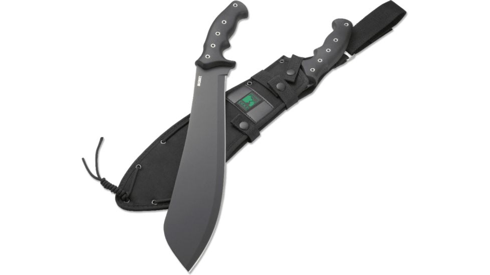CRKT Onion Halfachance Parang - 14in. Plain Blade, Rubberized Textured Handle, Nylon Sheath K920KKP