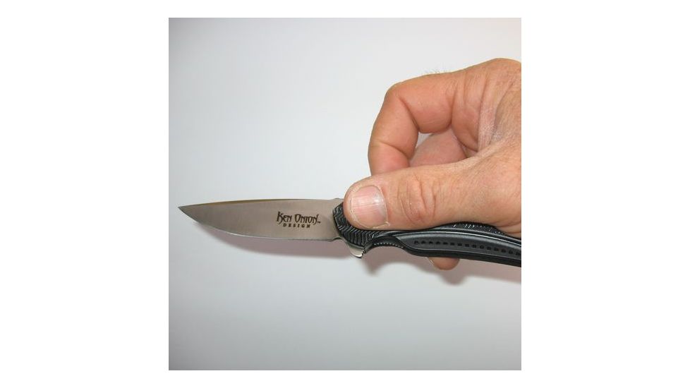 CRKT Onion Ripple, alum Handle, Plain Edge, Clam Pack CRK415KXPC