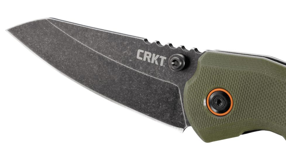 CRKT Overland Folding Knife, 3in, 8Cr13MoV, Drop Point Blade, OD Green Micarta Handle, 6280