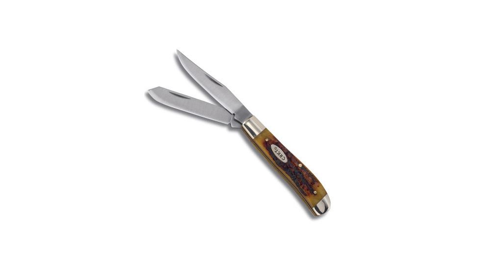 CRKT Pocket Classic Knife-Big Trapper - 3.25in. Two Blades, Burnt Amber 6066