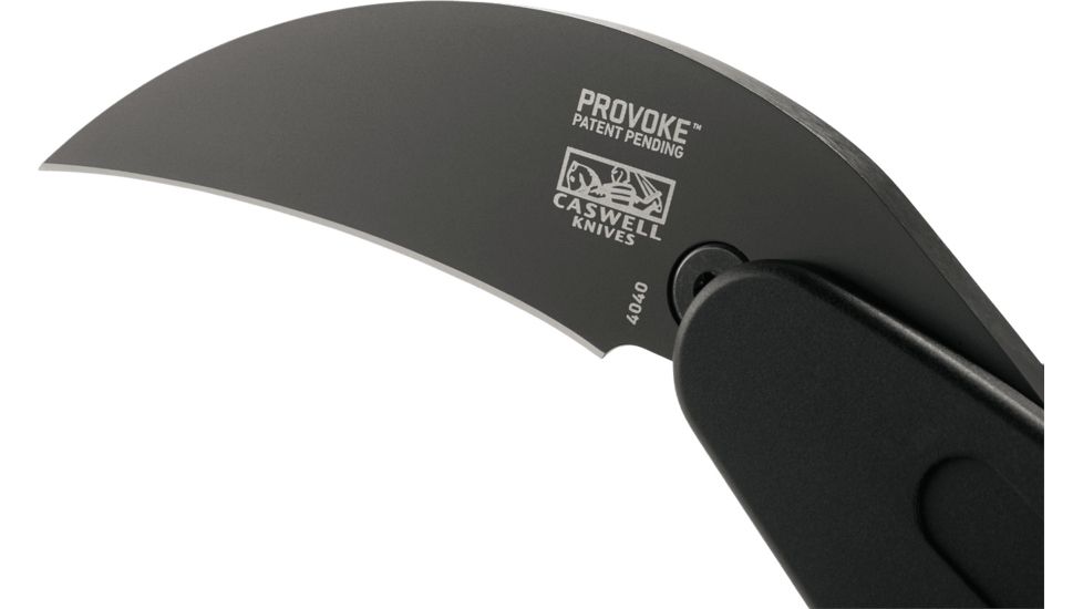 CRKT Provoke by Joe Caswell, Folding Karambit Knife, Kinematic Technology, 2.41 inch D2 Steel Blade, 6061 T6 Aluminum Handle, Black, 4040