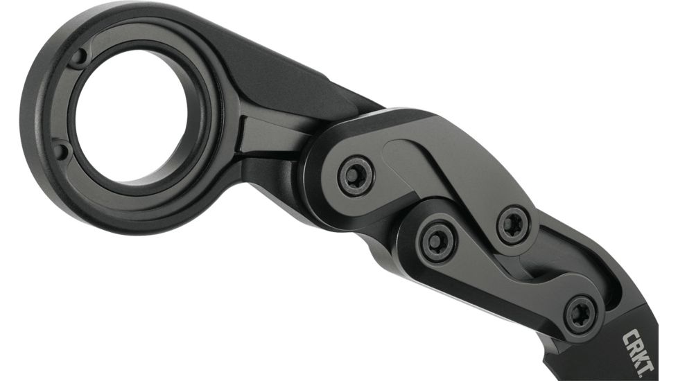 CRKT Provoke by Joe Caswell, Folding Karambit Knife, Kinematic Technology, 2.41 inch D2 Steel Blade, 6061 T6 Aluminum Handle, Black, 4040