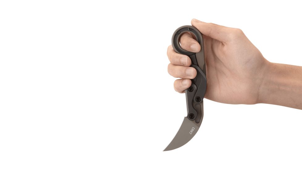 CRKT Provoke - Earth, Designed By Joe Caswell in Newbury Park, Folding Knife W/Kinematic, 2.4in, Plain Edge, Titanium Nitride Finish, T6 Aluminum Handle, 4040E