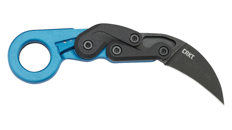 CRKT Provoke Folding Knife, 2.47in, 1.4116 Steel, Plain Edge w/Kinematic, Blue Handle, 4041B