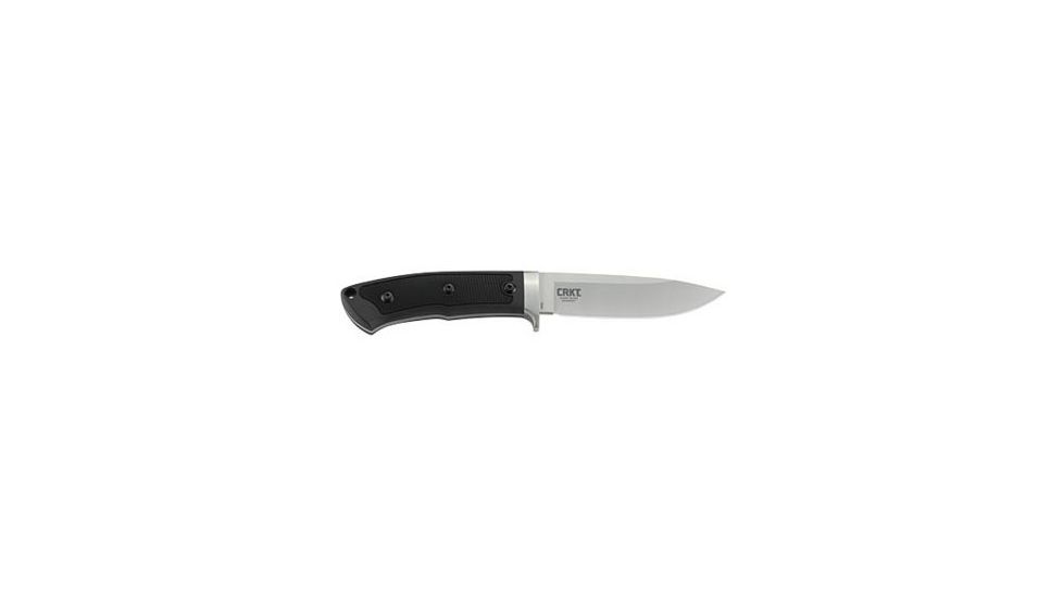 CRKT Ruger Knives ACCURATE Drop Point FULL TANG FIXED BLADE Blade Length 4.4 in, Black R2201