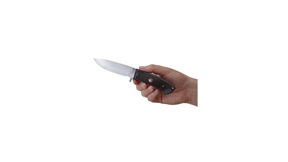 CRKT Ruger Knives ACCURATE Drop Point FULL TANG FIXED BLADE Blade Length 4.4 in, Black R2201