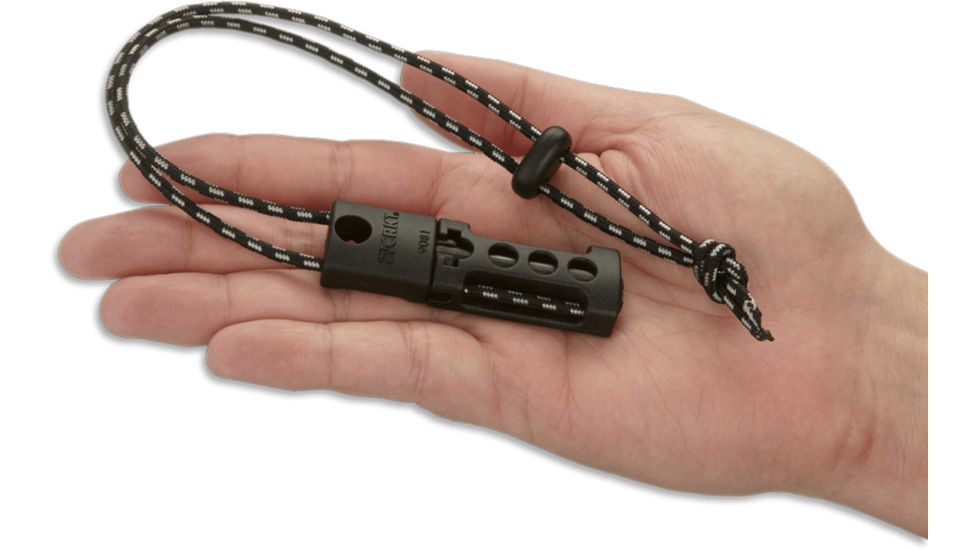 CRKT SparkN Sharp - Tungsten Carbide Sharpener &amp; Fire Starter with Lanyard &amp; Keychain Loop 9081