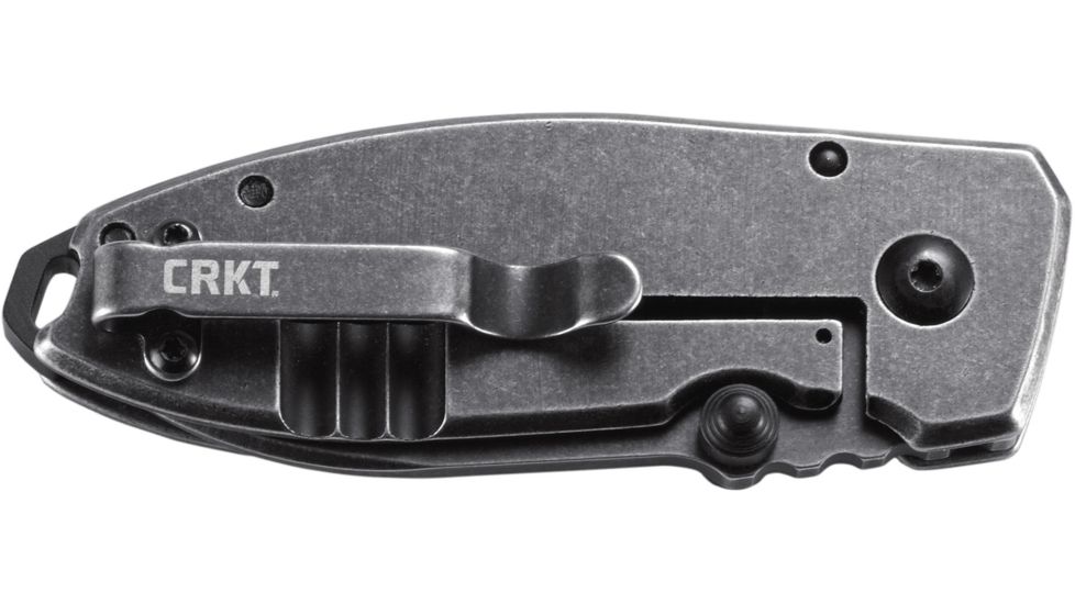 CRKT Squid Folding Knife with Black Stonewash Blade, Black 2490KS