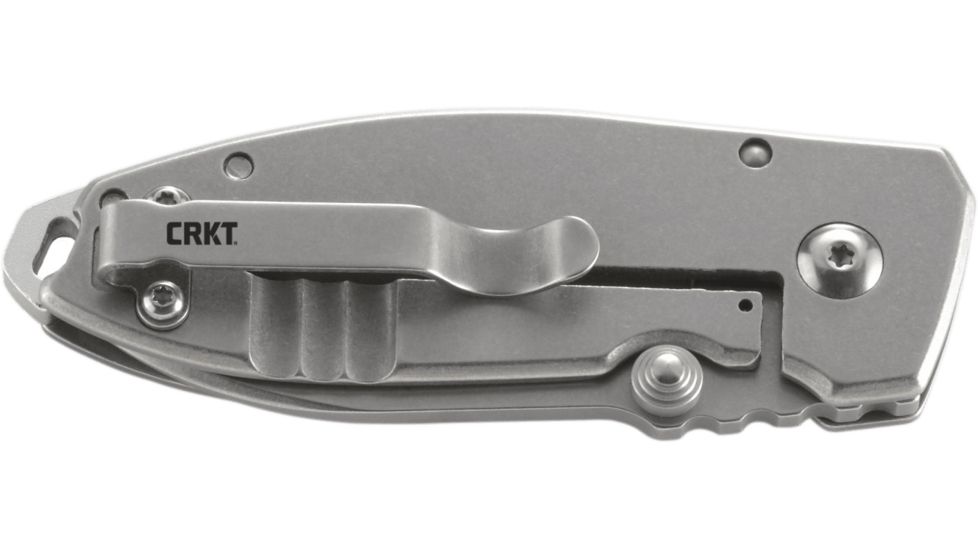 CRKT Squid Folding Knife with Stainless Steel Blade, Silver 2490