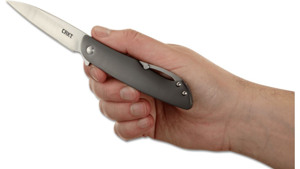 CRKT Swindle Folding Knife by Onion Design, 3.2in Blade and Flat Handle K240XXP