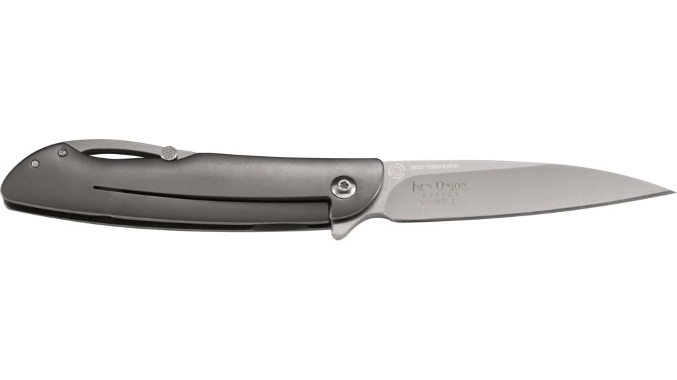 CRKT Swindle Folding Knife by Onion Design, 3.2in Blade and Flat Handle K240XXP