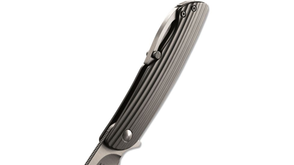 CRKT Swindle Folding Knife by Onion Design, 3.2in Blade and Grooved Handle K241XXP