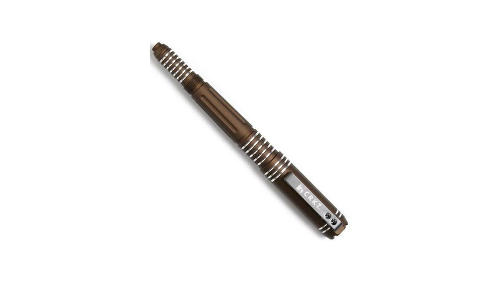 CRKT Tao Tactical Pen, Brown, Bright Grooves TPENABS