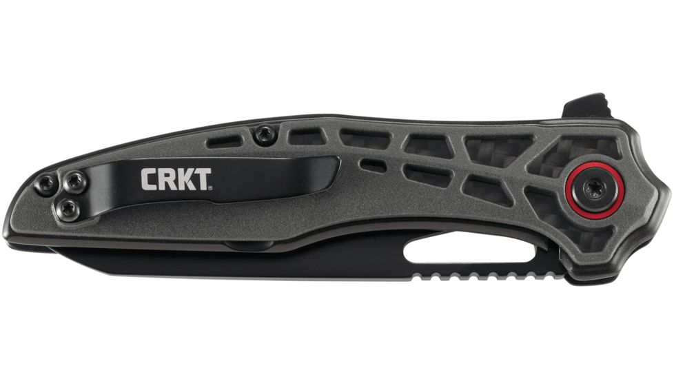 CRKT Thero, Designed By T.J. Schwarz in Boise, Folding Knife W/Liner Lock, 3.08in, Plain Edge, Oxide Finish, Glass Reinforced Nylon Handle, 6290