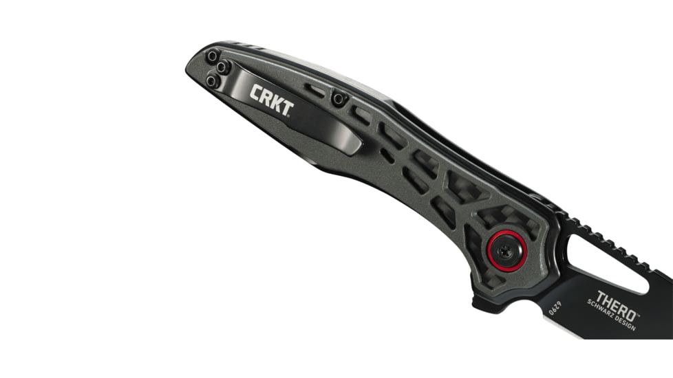 CRKT Thero, Designed By T.J. Schwarz in Boise, Folding Knife W/Liner Lock, 3.08in, Plain Edge, Oxide Finish, Glass Reinforced Nylon Handle, 6290