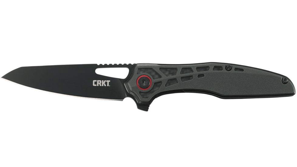CRKT Thero, Designed By T.J. Schwarz in Boise, Folding Knife W/Liner Lock, 3.08in, Plain Edge, Oxide Finish, Glass Reinforced Nylon Handle, 6290