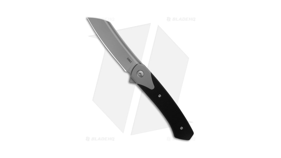CRKT Viento Folding Knife, 3.23in, D2, Sheepsfoot Blade, G10 Black Handle, Black/Black, 7.43in, BHQ-210157