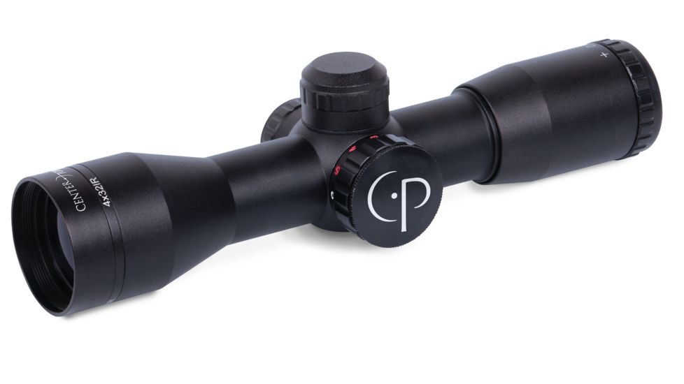 CenterPoint 4x32mm Crossbow Scope/Etched Glass Reticle, Red/Green Illumination/25.4mm Tube Size, Black, LC432ERG2