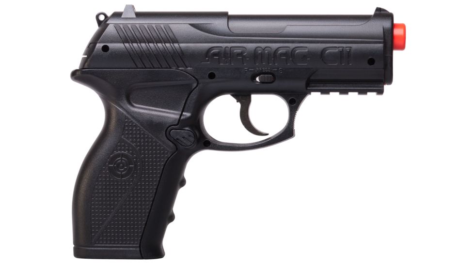 Crosman Air Mag C11 6mm CO2 Powered, Semi-automatic Pistol, Black, SAMC11