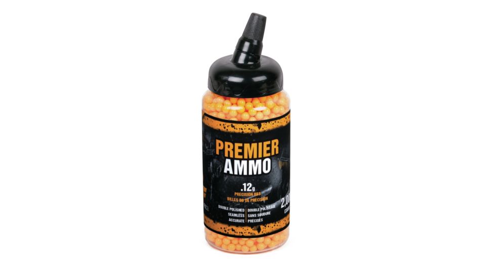 Crosman Airsoft Premier Ammo, 6mm, 2000 Count, Orange 12GFO2J