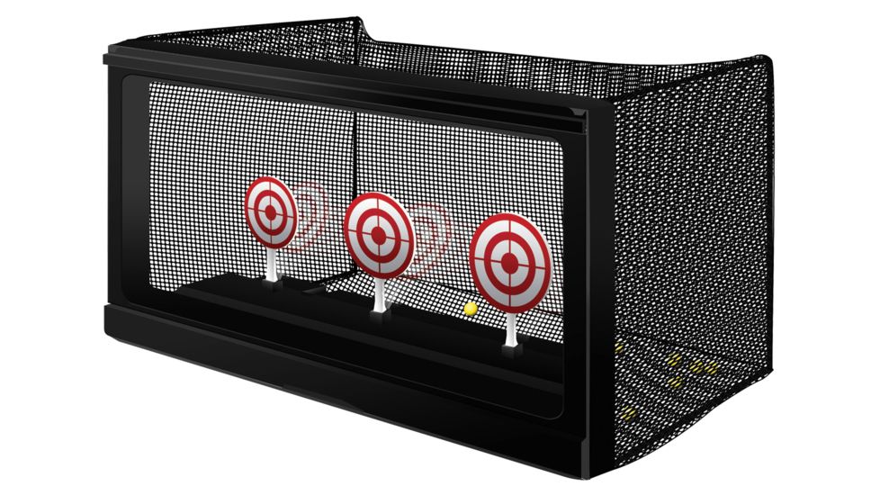 Crosman Auto Reset Target System w/ Removable Mesh Trap, Black, ASTLG