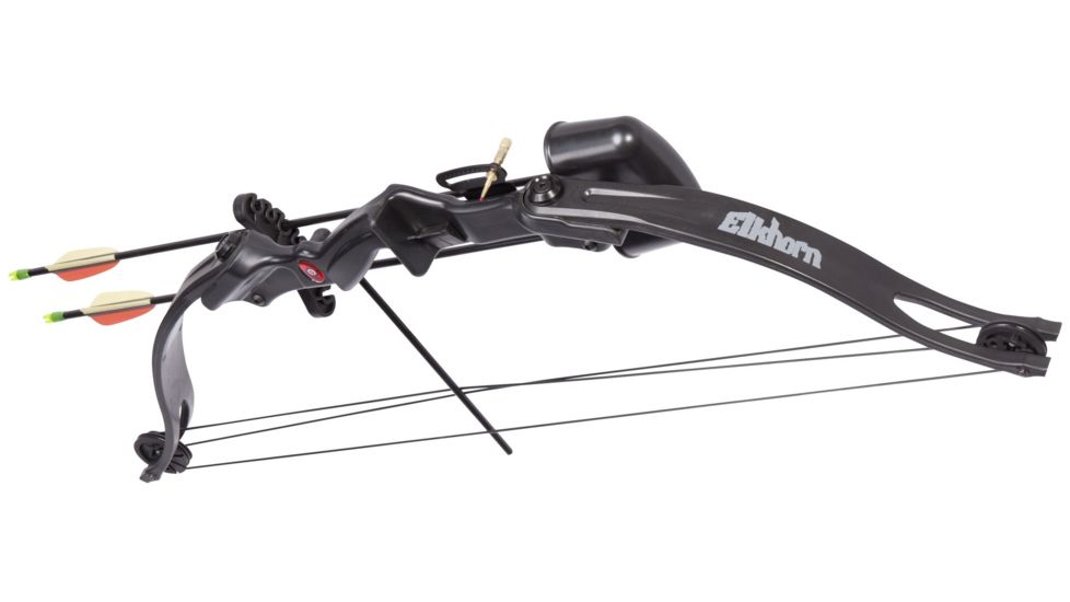 CenterPoint Elkhorn Jr Compound Bow/ 17-21lb Draw Weight/26in Max Draw/ Right Handed, Black, ABY1721