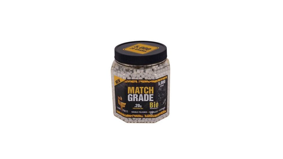Crosman Game Face Airsoft Strike Force Match Grade Airsoft Ammo,6mm,.20g,5000 Count 257317