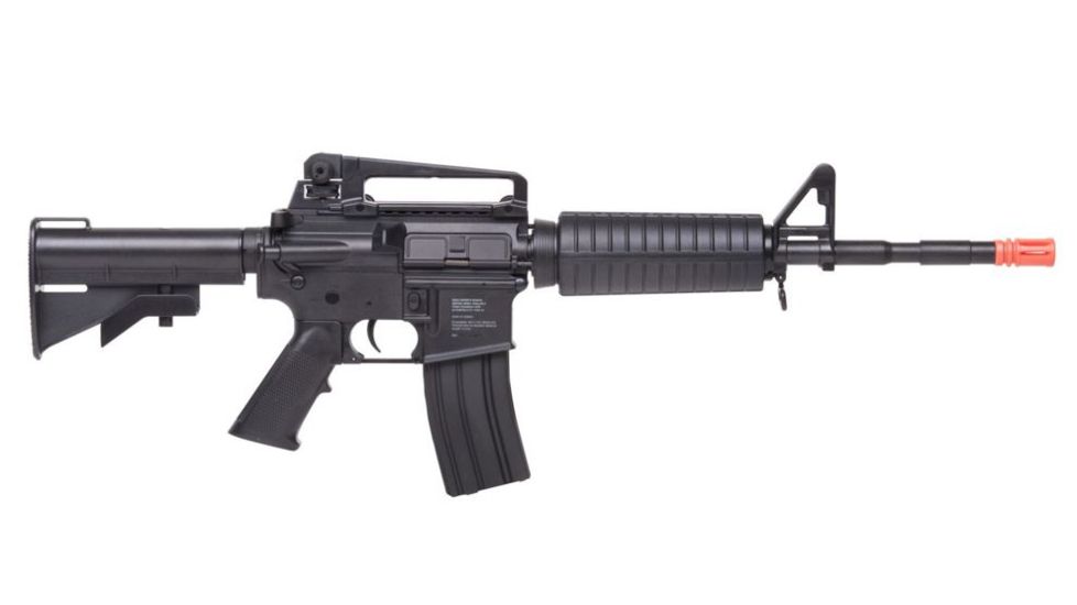 Crosman GameFace M4S AEG Semi/Full Auto Electric Airsoft Rifle,300 Round,Black 80626