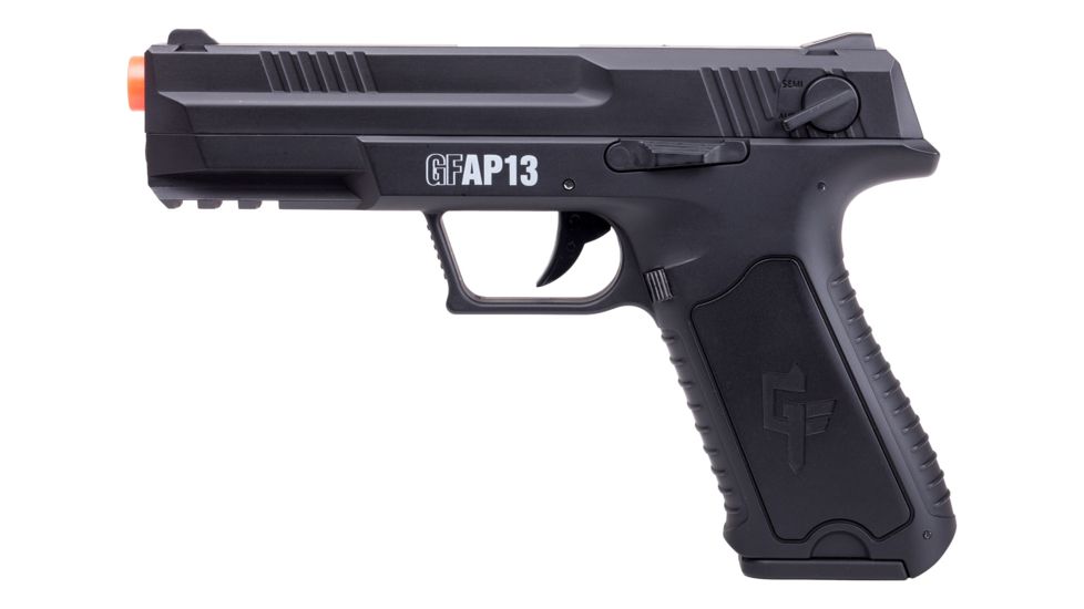 Crosman GFAP13 Electronic Powered full/Semi-Auto Airsoft Pistol, Black, GFAP13