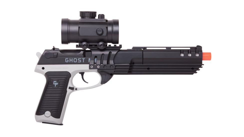 Crosman Ghost Mayhem Airsoft Gun, Grey/Black GFM39PG