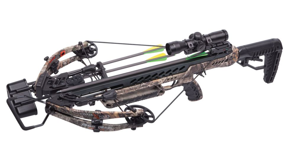 CenterPoint Gladiator Whisper 405 Compound Crossbow Package / 200lb Draw Weight, AXCG200CK