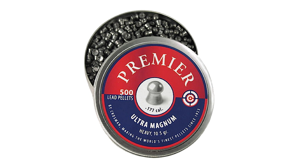 Crosman LUM177 Premier Pellets Heavy Pellets .177 500 Count Silver