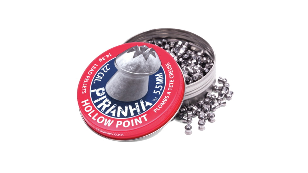 Crosman Premier Piranha HP Pellets, .22 Caliber, 14 grain, 400 Rounds, LPPH2