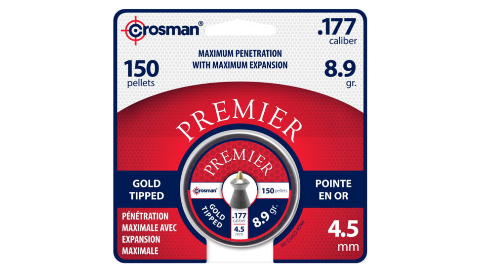 Crosman Premier Gold Tip Pellet .177 8.9gr /150 GTP77