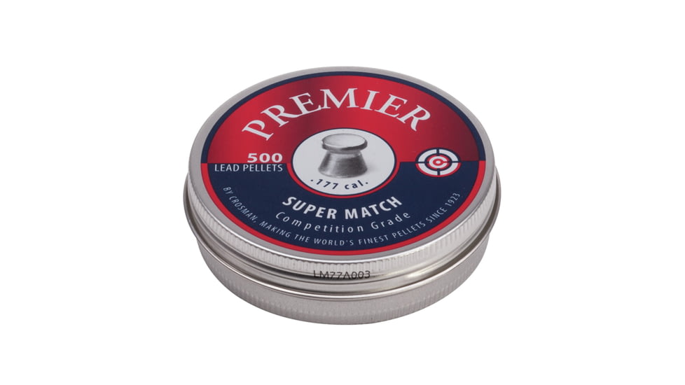 Crosman Premier SuperMatch Pellet, .177 Caliber, 7.9 grain, 500 Rounds, LM77