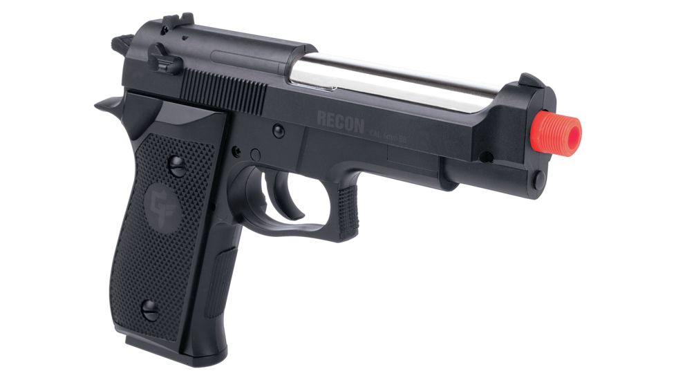 Crosman Recon Spring Powered Combat Airsoft Pistol, Black, GFRAP22B