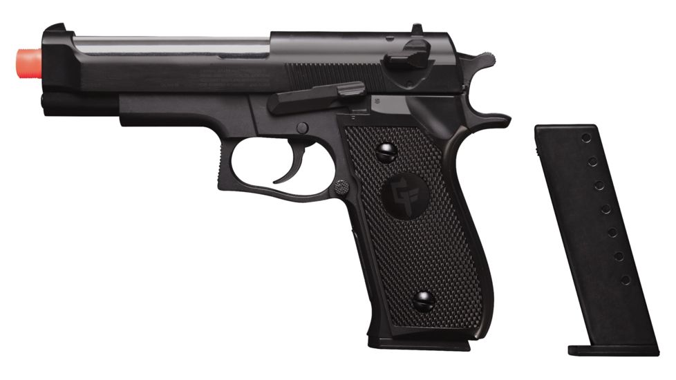 Crosman Recon Spring Powered Combat Airsoft Pistol, Black, GFRAP22B