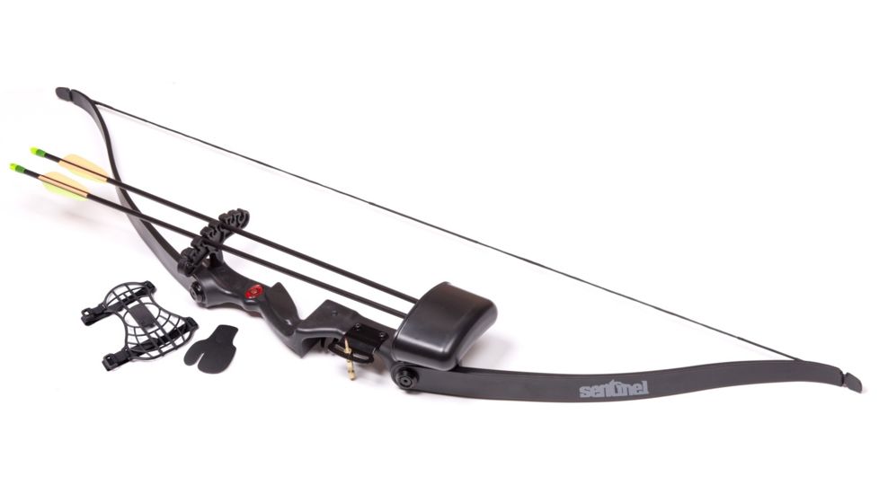 CenterPoint Sentinel Youth Recurve Bow/20lb Draw Weight/Right Handed, Black, ABY215