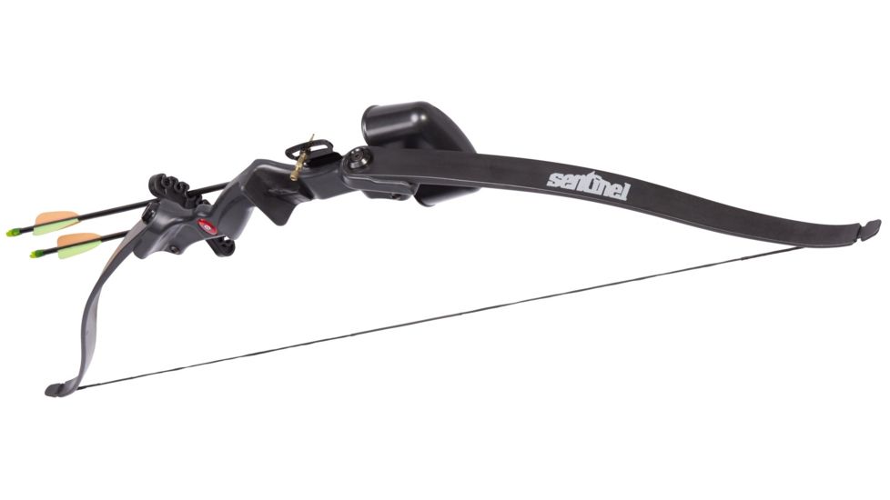 CenterPoint Sentinel Youth Recurve Bow/20lb Draw Weight/Right Handed, Black, ABY215