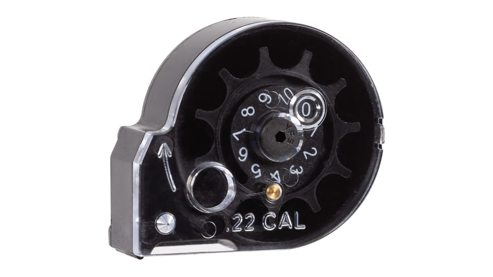 Crosman .22 Caliber Spare Magazine, 10 Rounds, Black, 10, RCSAM22