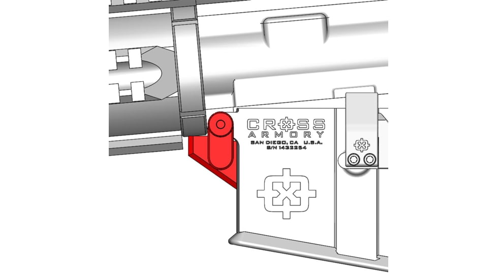Cross Armory AR-15 Flop Stop w/Pin Pal Upper Receiver Stabilizer/Front, crFS-PP