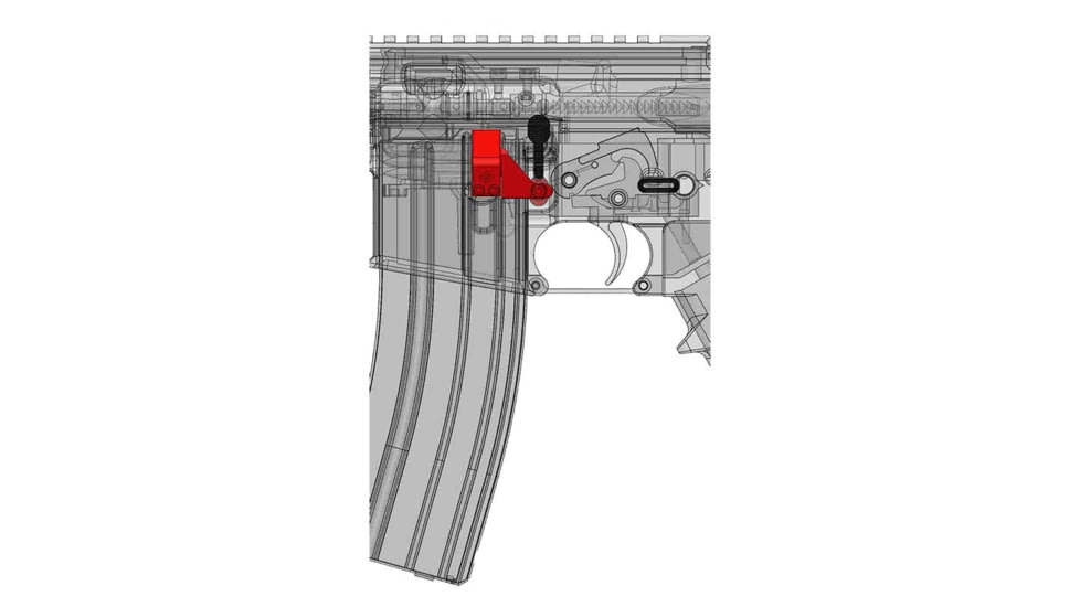 Cross Armory AR-15/M4 Safe Mag, Red Anodized, crSMrd