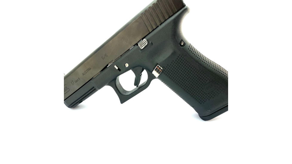 Cross Armory Glock 3-Piece Kit, 3 Pin Set, Extended Mag Catch, Extended Slide Lock, Gen 5, Silver, CRG5OKSV